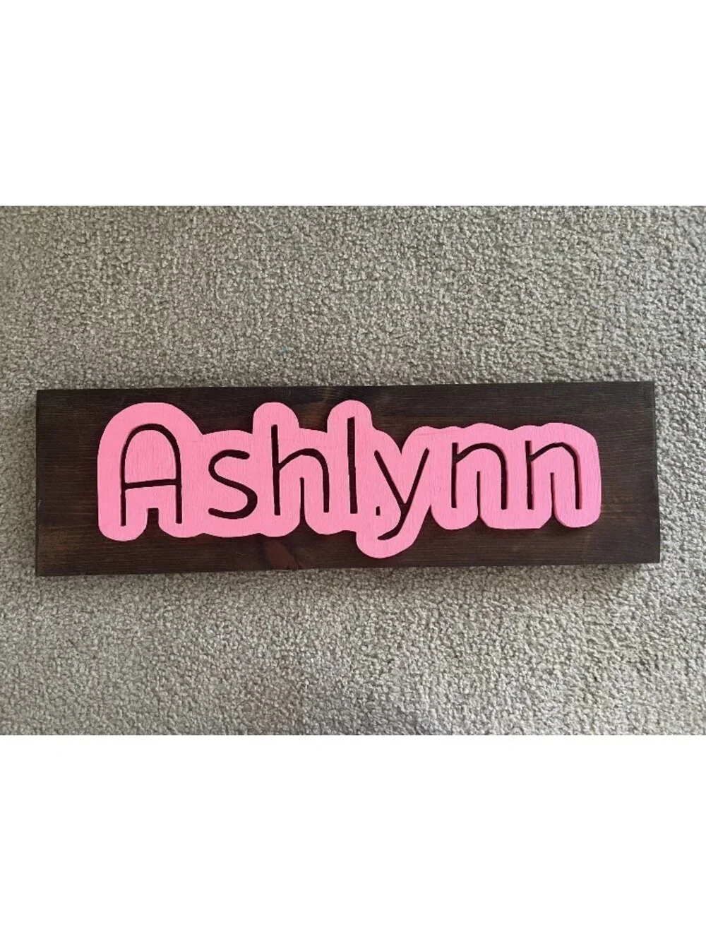 Handmade Wood Name Sign 